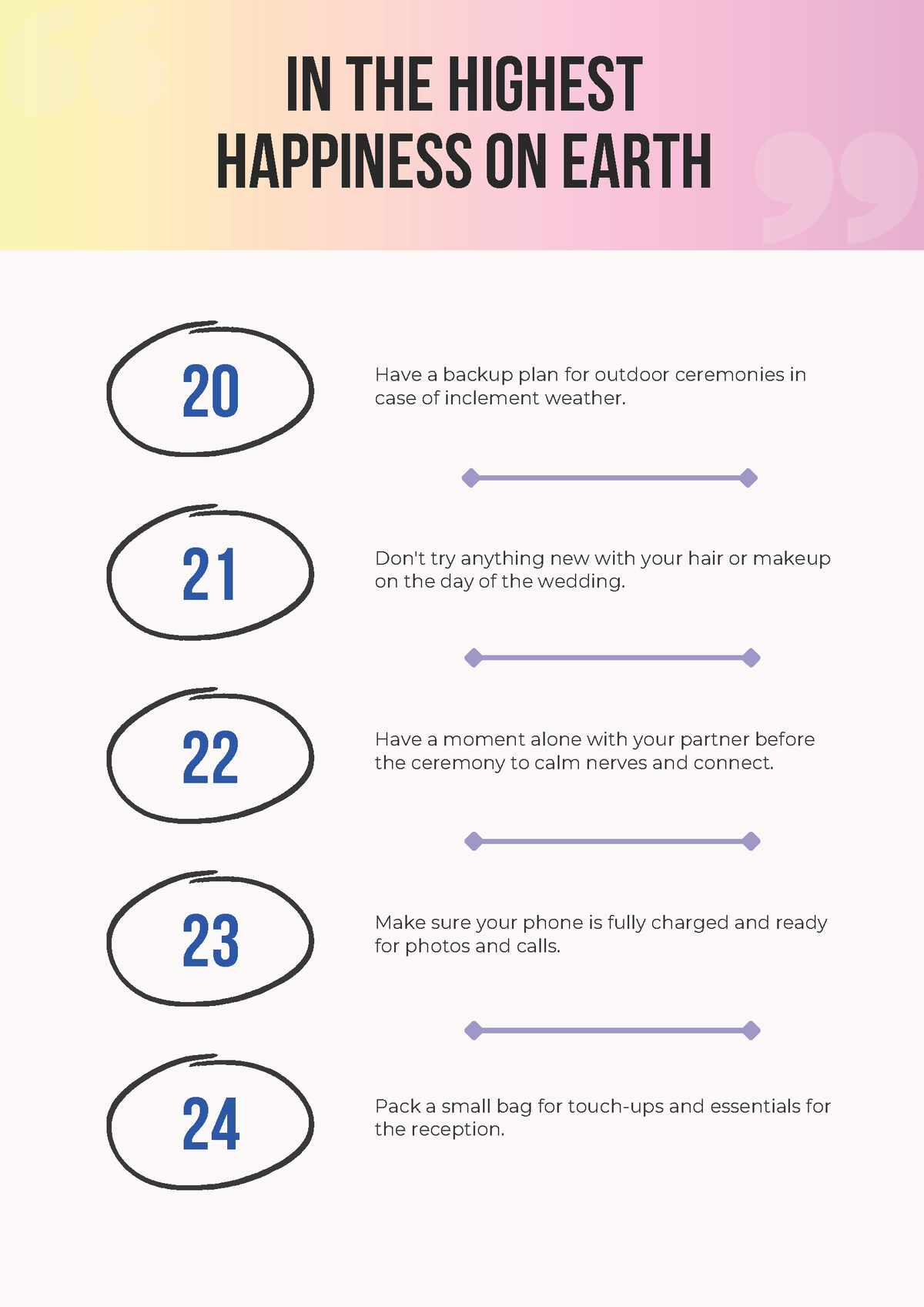 50 Essential Tips for a Stress-Free Wedding Day