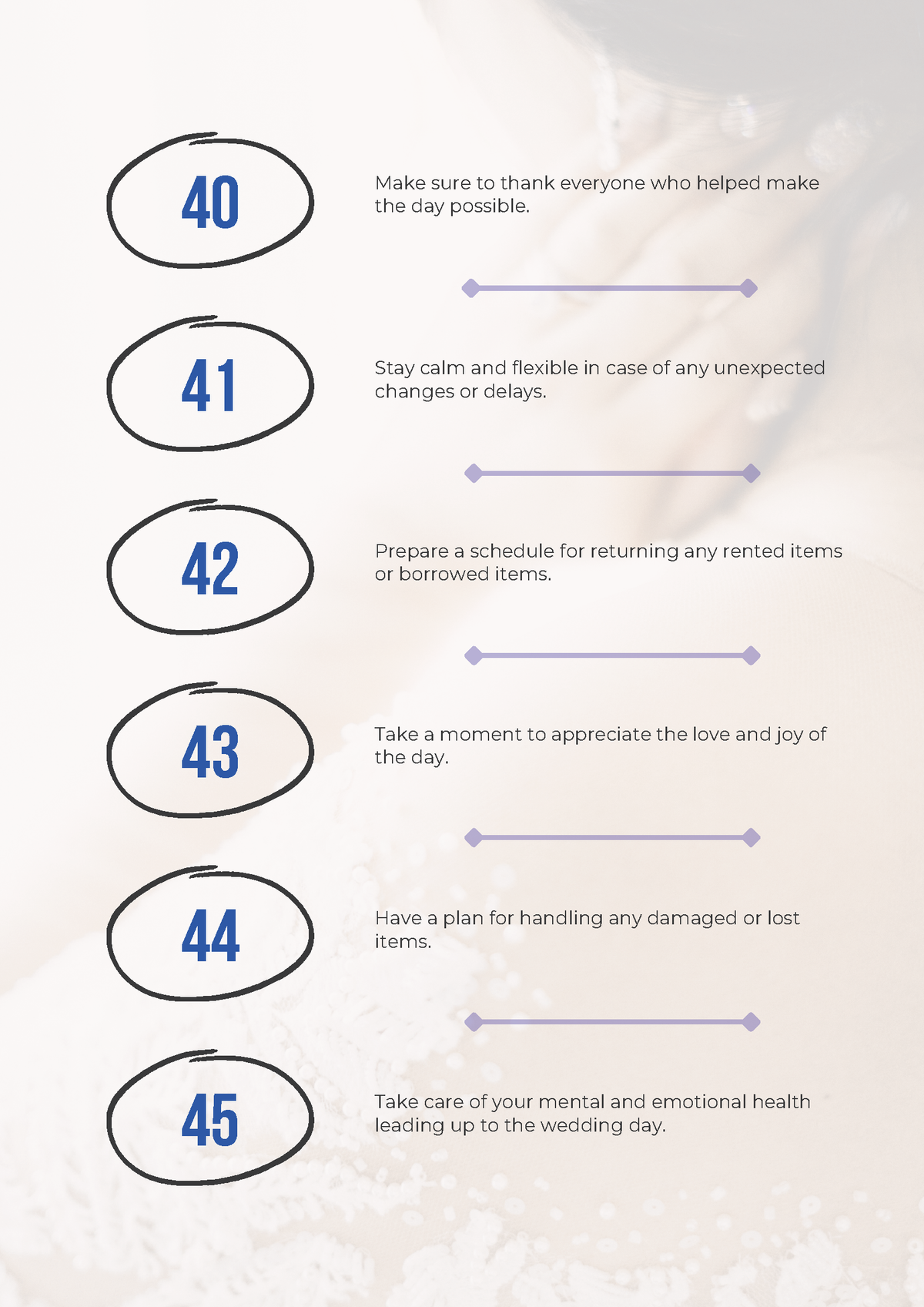 50 Essential Tips for a Stress-Free Wedding Day