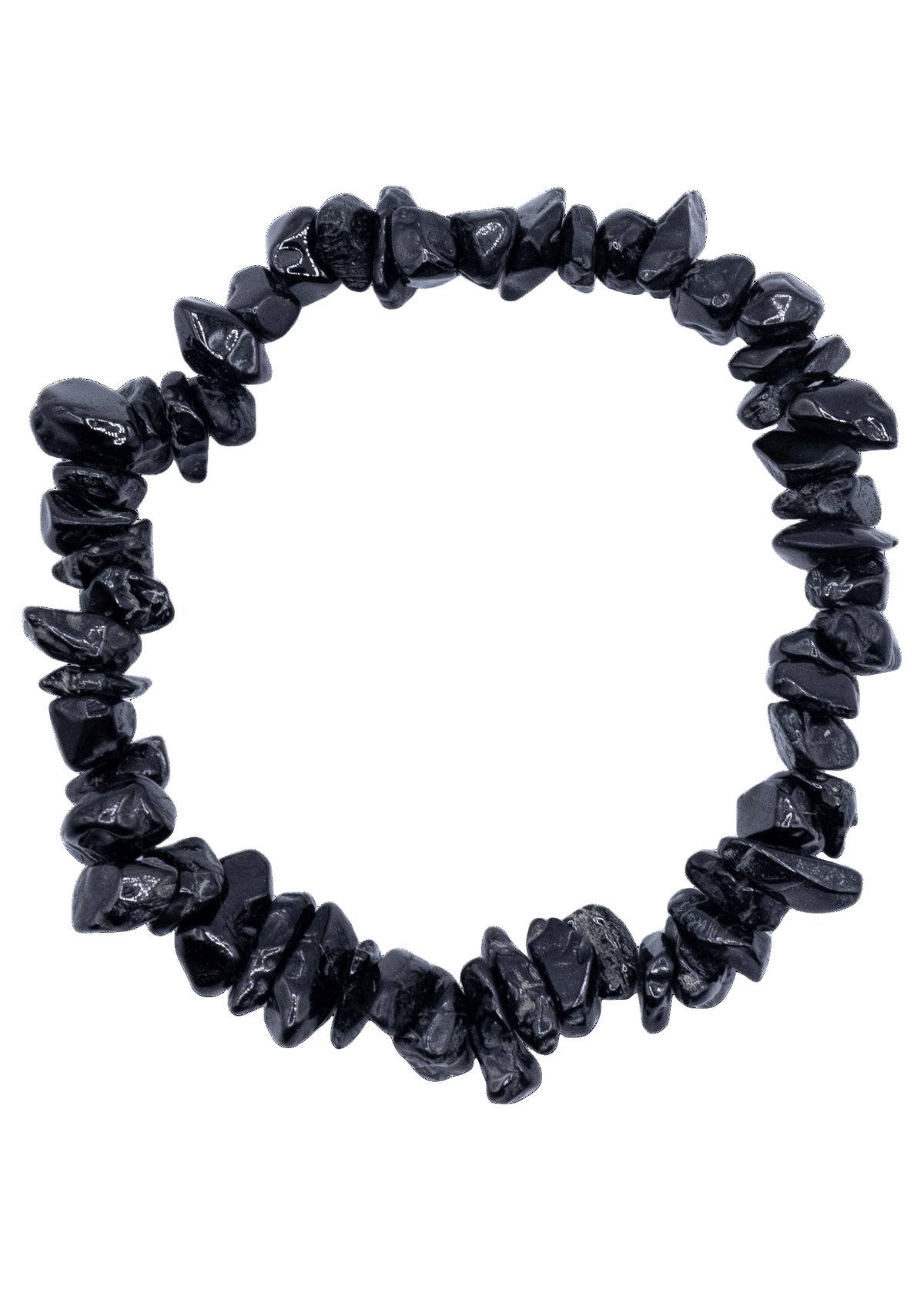 Black Tourmaline Chip Stretch Bracelet